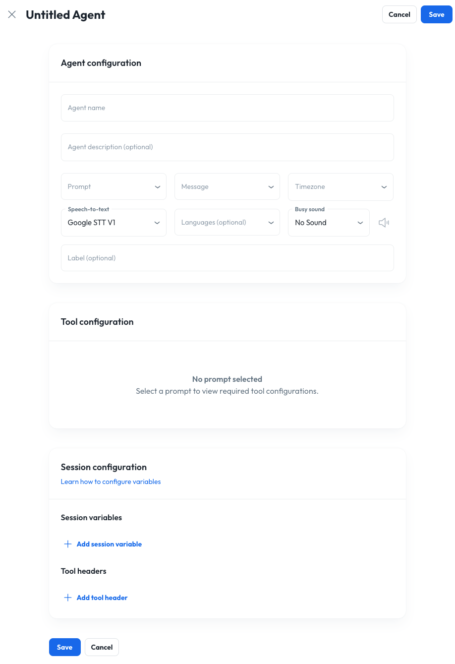 Creating the Shopify agent in the Syllable Console