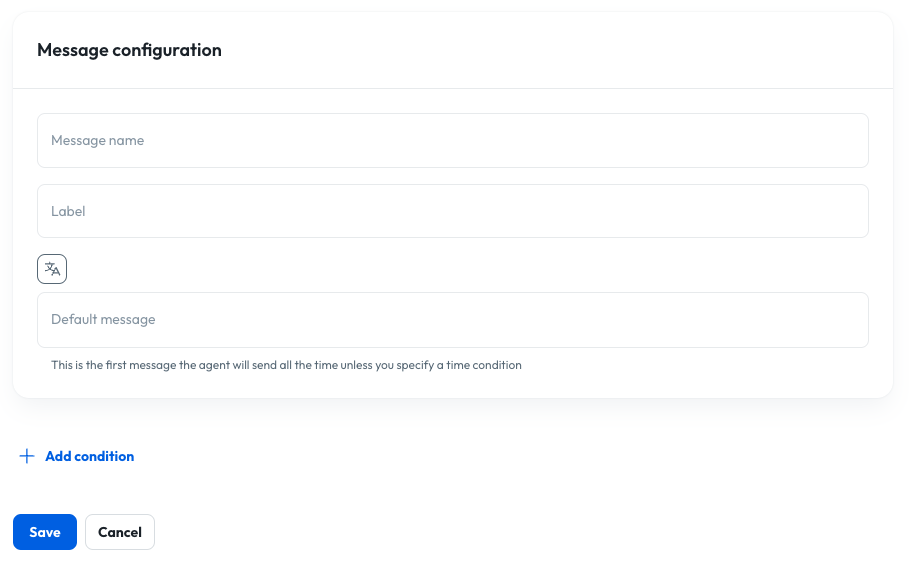 Creating the medical records agent message in the Syllable Console