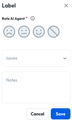 Session label controls in the Syllable Console
